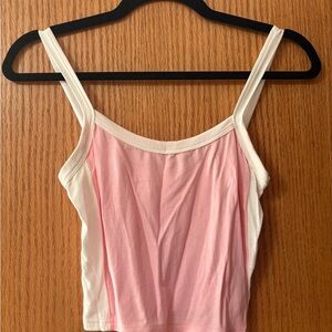 SHEIN Pink and Cream Camisole